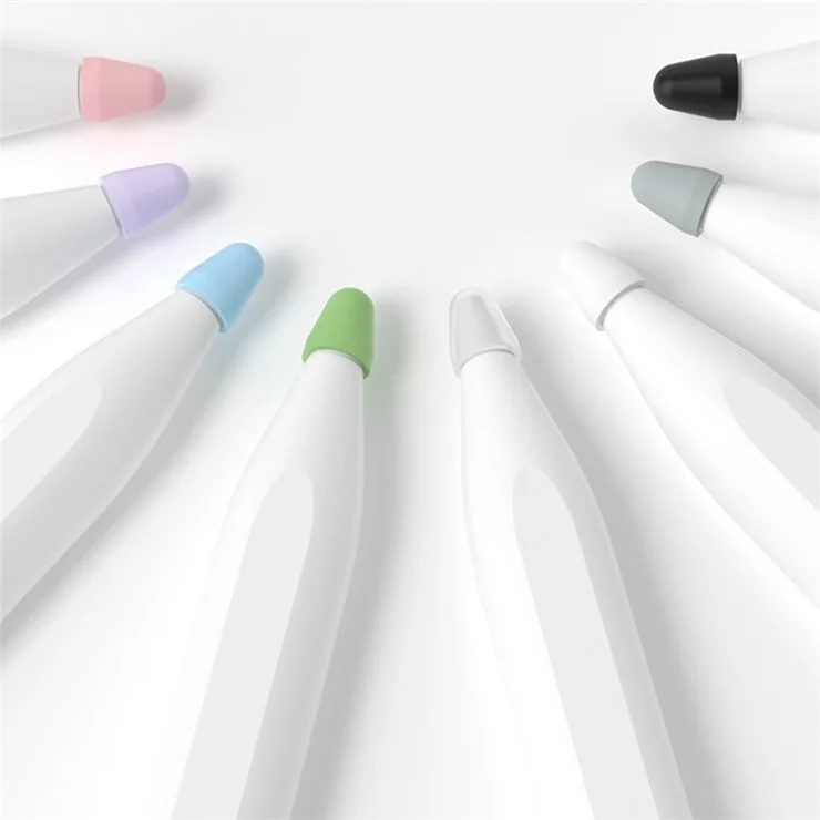8Pcs / Set Stylus Pen Nib Cover for Xiaomi Smart Pen (Gen 2) , TPU Pen Tip Sleeve - Purple