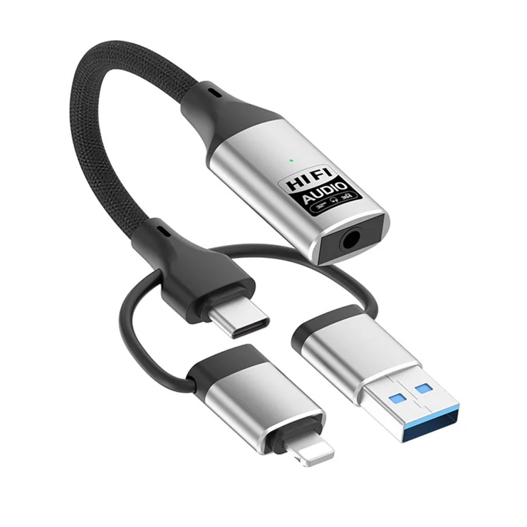 External Sound Card with Type-C Interface, Data Cable, Live Transfer Cable, Bluetooth, 1200mAh Battery for DJs, Music Studio Recording, Online Karaoke, Podcasting