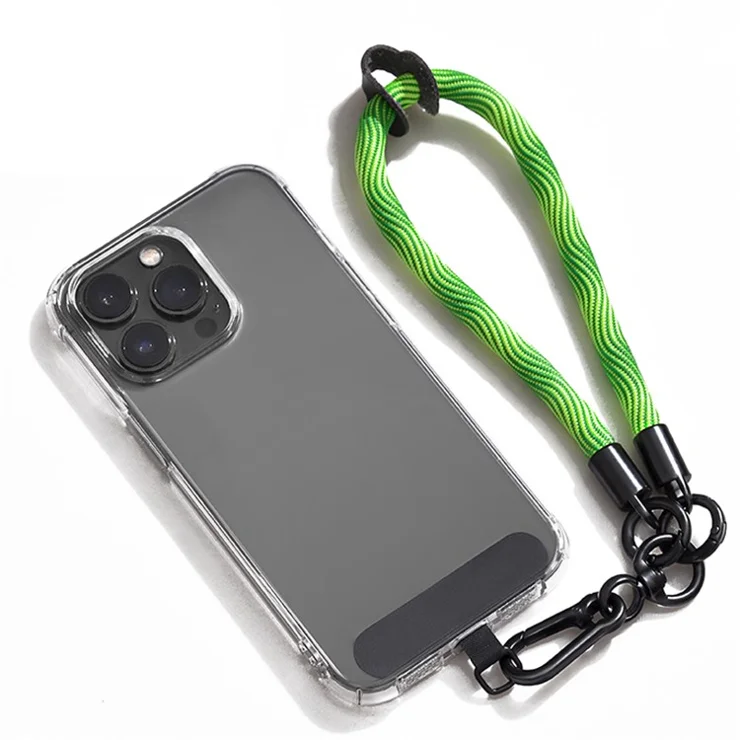 Phone Lanyard Neck / Wrist Strap Multifunctional Anti-Drop Cell Phone Rope with Detachable Metal Buckle - Gluorescent Green / 30cm