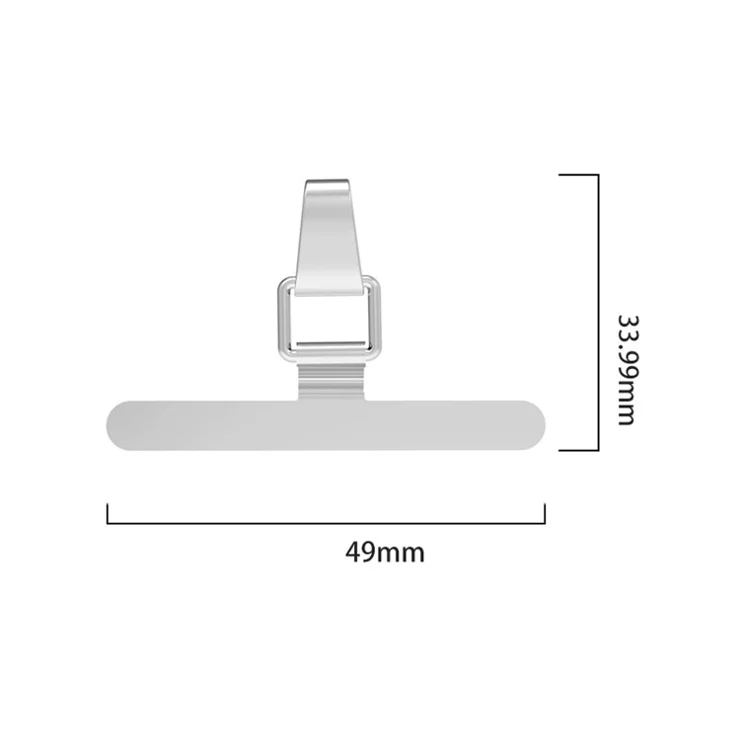LEEU DESIGN Metal Phone Tether Tabs Universal Phone Lanyard Replacement Part - Silver