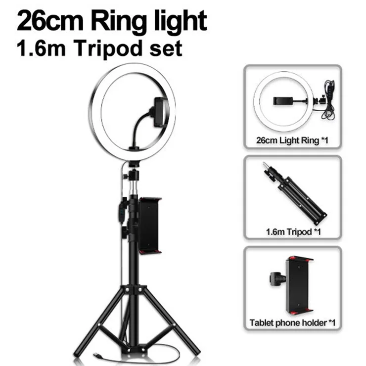 Wholesale YINGNUOST 26cm LED Ring Light ABS+PC Fill Light with