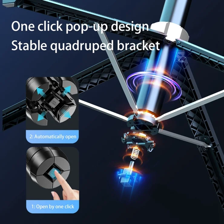 Q515TK Phone Holder Selfie Stick Stand AI Face Tracking Gimbal Stabilizer for Live Streaming Vlogging