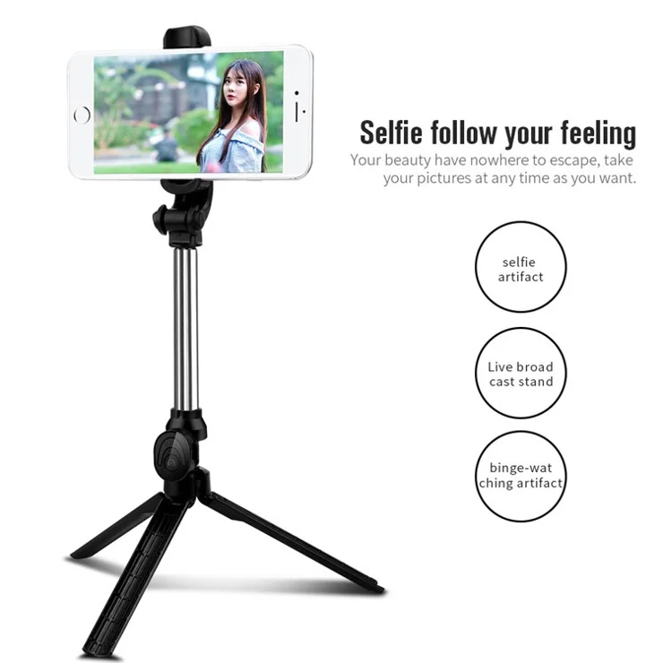 Wholesale XT10 Wireless Bluetooth Selfie Stick Portable Folding