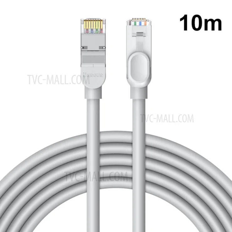 BASEUS 10M Cat 6 RJ45 High Speed Round Gigabit Network Cable - Grey