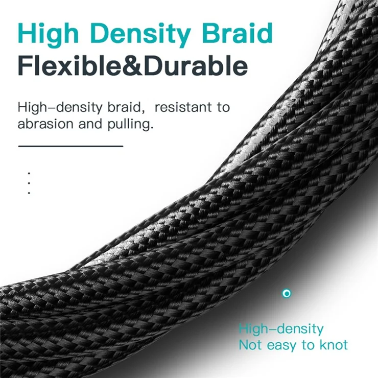 ESSAGER 2m USB C Cable to USB C 100W 5A Supports QC 3.0 Charge Cable Data Transfer Wire with LED Digital Screen for Laptop Smartphone - Black