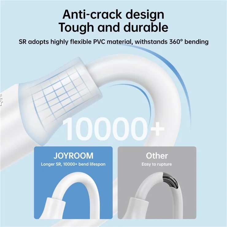 JOYROOM S-CC060A9 1m Premium Series for iPhone 16-15 Series Type-C to Type-C Data Cable PD 60W Fast Charging Cord - Black