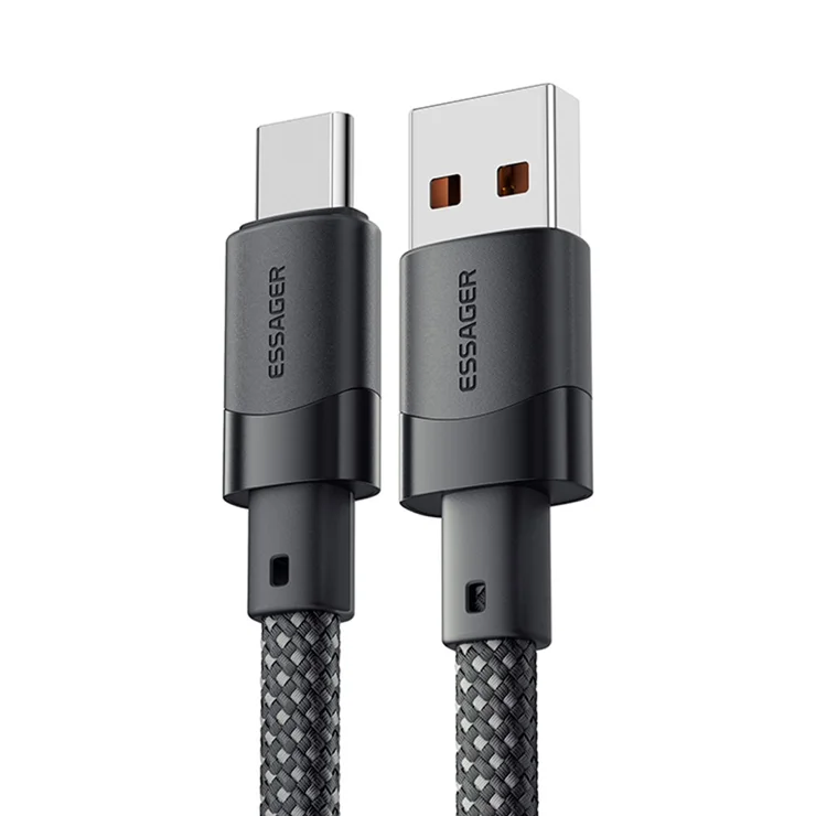 ESSAGER 1m 7A Type-C to USB Charging Cable Magnetic Braided