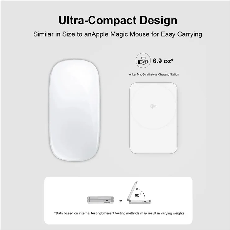 Bulk Purchasing YF-M29 Qi2 Certified 2-in-1 15W Magnetic Wireless Charger with Aluminum Alloy Frame for Earbuds / iPhone - White