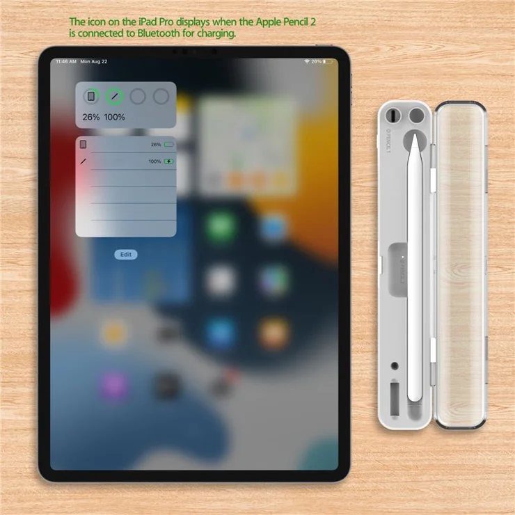Cargador Inalámbrico Compatible Con Apple Pencil (2da