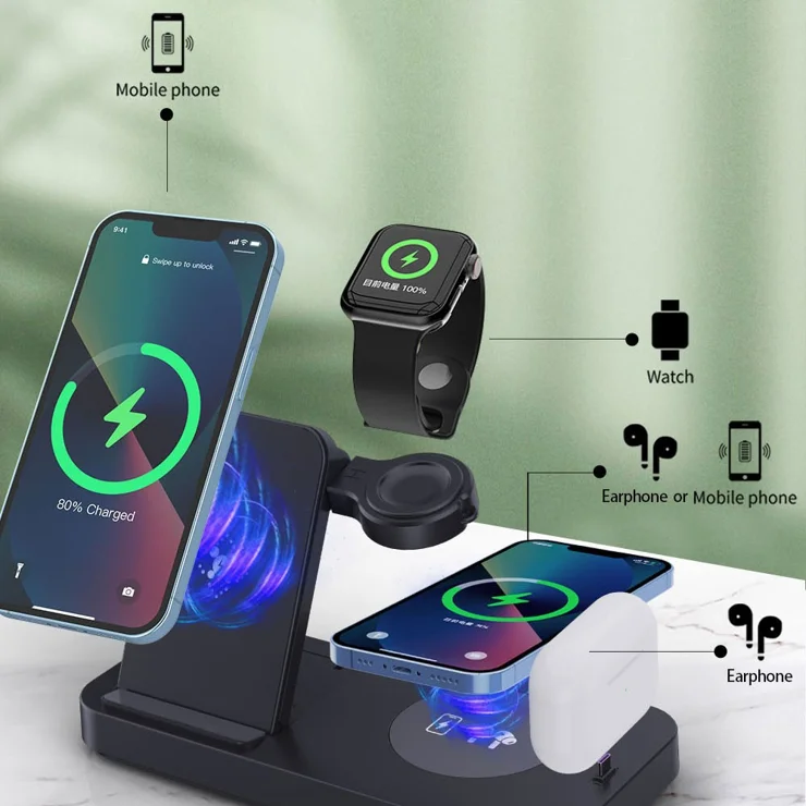 Wireless Charger Cargador Movil Y Reloj Samsung Cargador Multiple