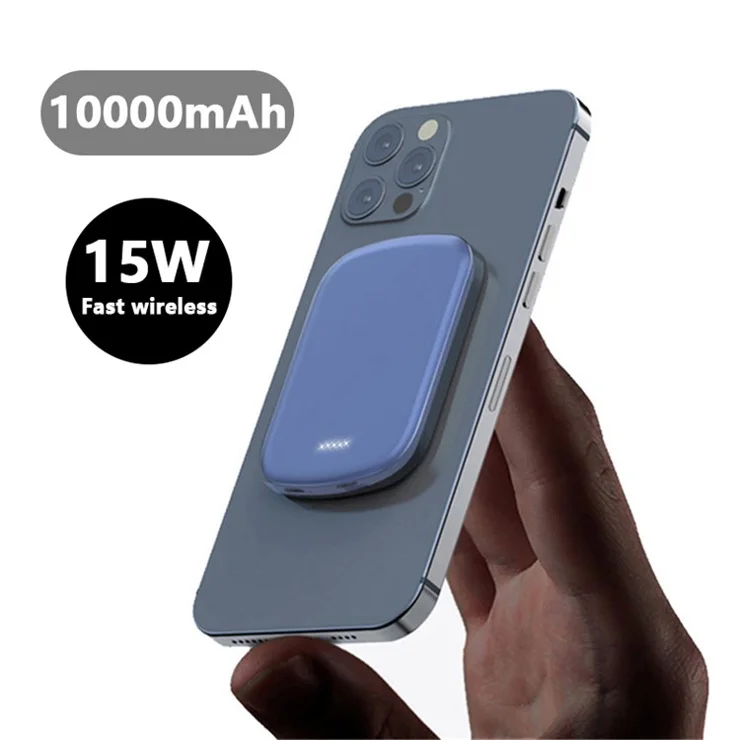 E29 Compatible with Magsafe Wireless Power Bank 10000mAh External Battery Pack for iPhone 12 / 13 / 14 Series Support 20W Fast Charging - Green