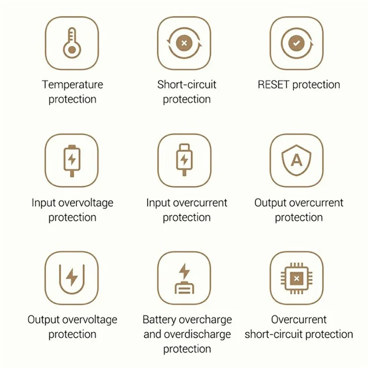 XIAOMI PB2030MI Portable Phone Charger 20000mAh 33W Power Bank with Built-In USB-C Cable - Light Coffee