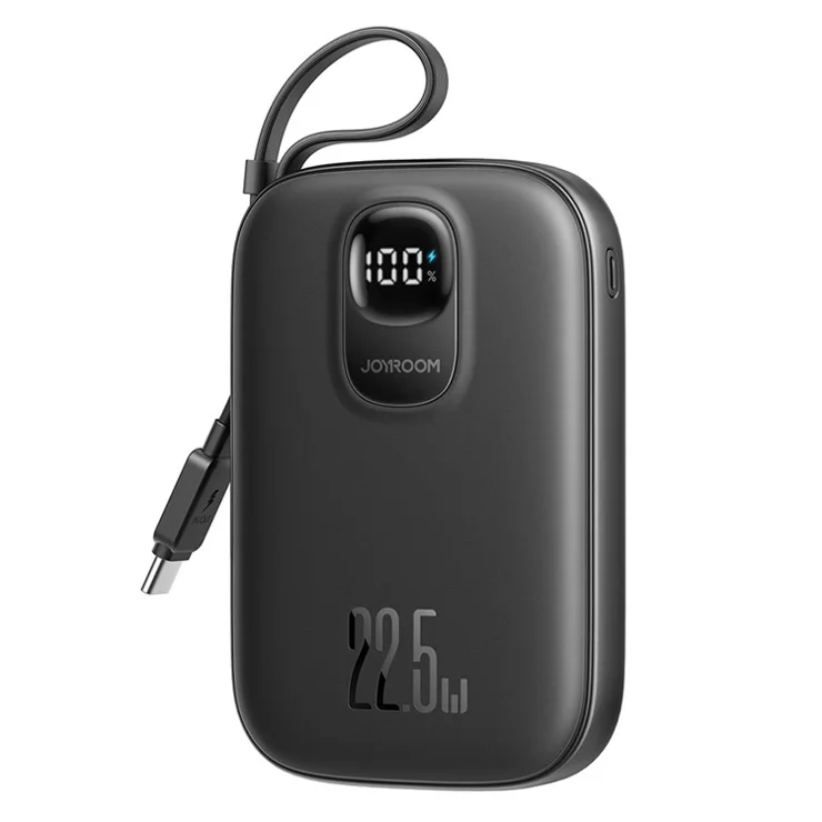 JOYROOM JR-PBF17 10000mAh Power Bank 22.5W Fast Charging Battery with Built-In Type-C Cable
