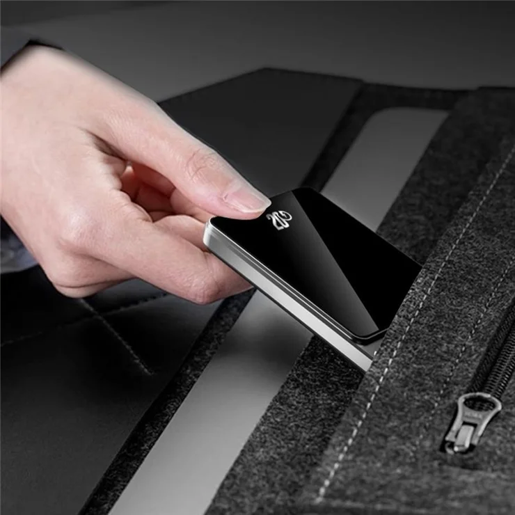 F15 10000mAh Ultra Thin Portable Power Bank 15W Wireless Magnetic Charger with Foldable Stand - Gold