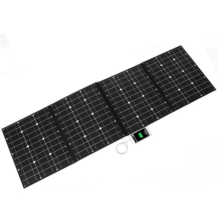 150W Fast Charging Foldable Solar Panel Kit Outdoor Camping Portable Photovoltaic Monocrystalline Module Solar Charger