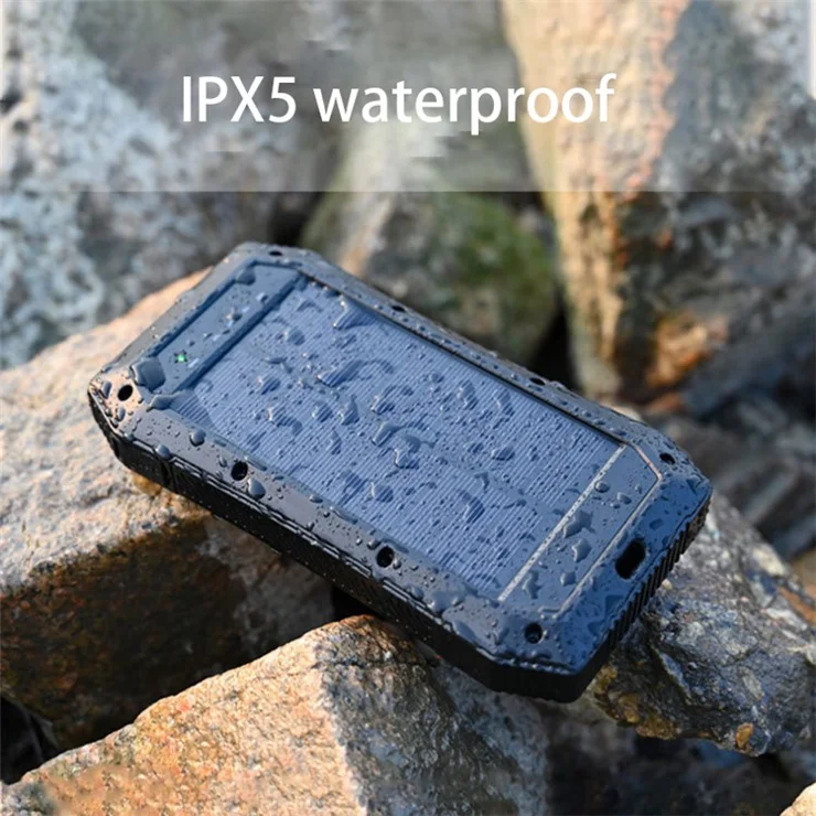 ES980S 20000mAh Solar Power Bank 18W Portable Phone Charger External Battery Pack - Army Green