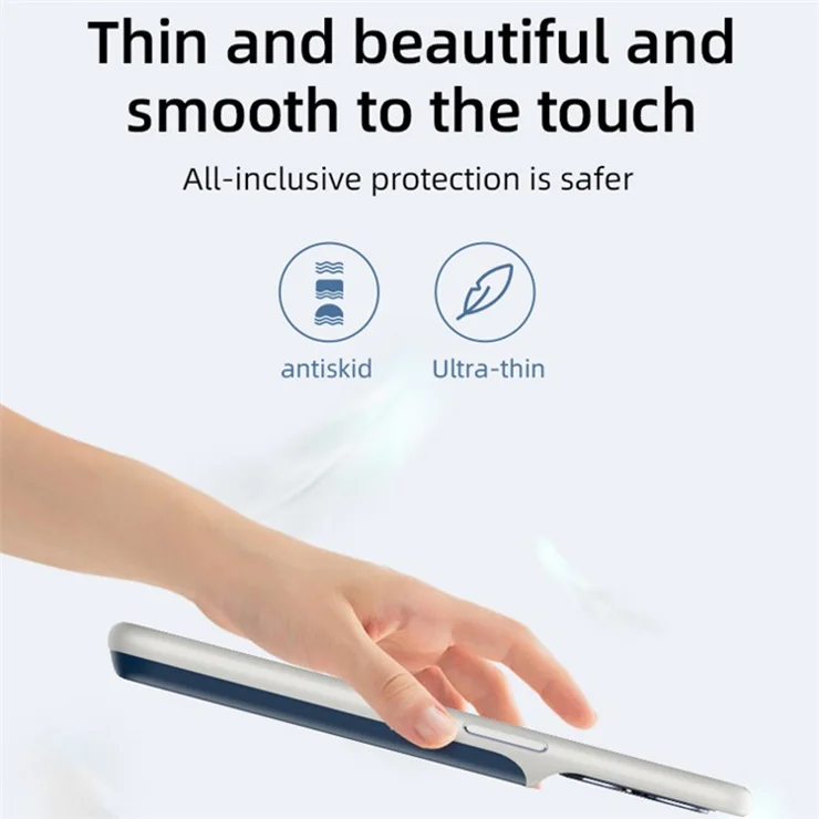 T43 Battery Case for iPhone 14 Pro Max 6800mAh Backup Power Bank Protective Charging Case - Blue