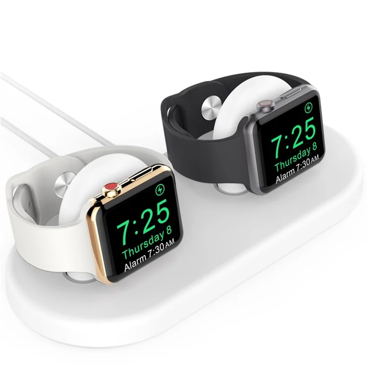 AHASTYLE PT116 For Apple Watch Dual Position Charging Stand Smart Watch Charger Holder Base - White