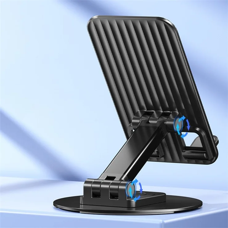 WEKOME S102 Desktop Rotary Phone Stand Aluminum Alloy Folding Mini Tablet Holder - White
