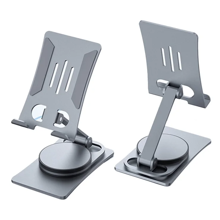 ZUZG Z18 Alloy Phone Holder for iPhone 16 / 16 Plus / 16 Pro / 16 Pro Max 360° Rotary Desk Mount Stand for Mobile Phone Tablet