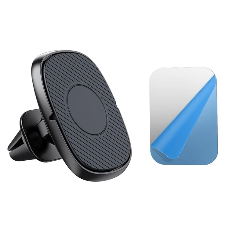 UC6905 Car Magnetic Phone Holder ABS+Silicone 360-Degree Rotation Cellphone Stand - Air Vent Mount