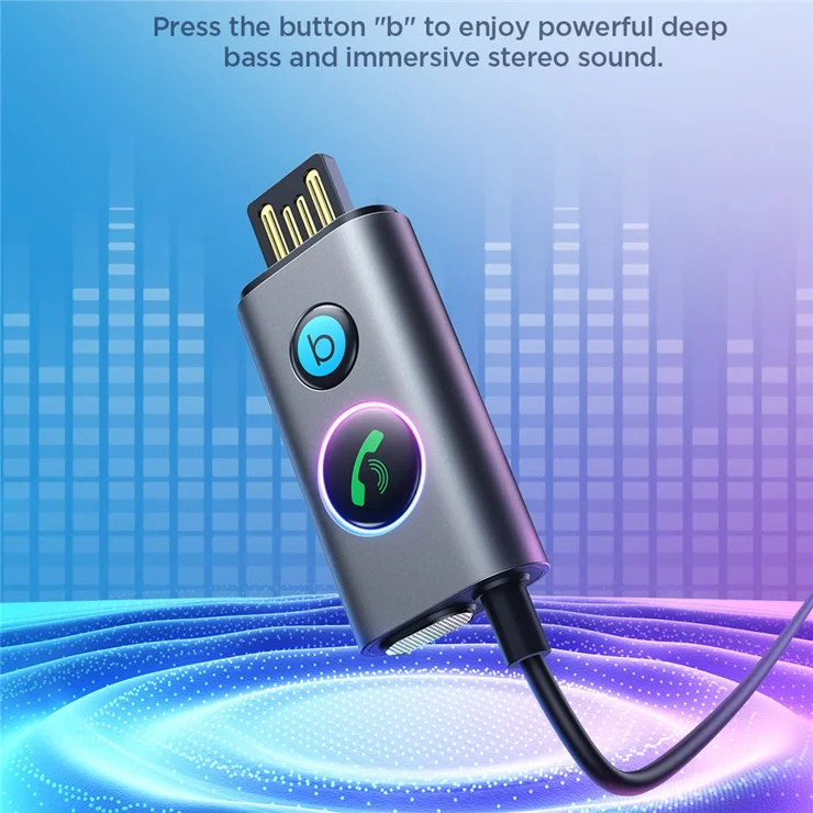 Adattatore Bluetooth 4.1 Ricevitore Audio Wireless 3.5 Mm Per Auto Con Vivavoce