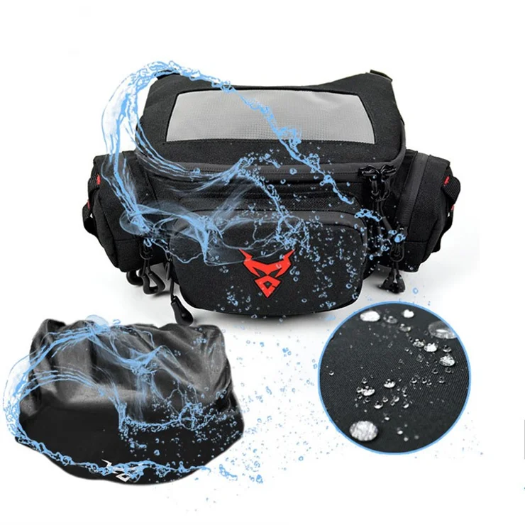 MOTOCENTRIC 11-MC-0117 Motorcycle Handlebar Bag E-Bike Front Hanging Bag Waterproof Riding Storage Bag - Green