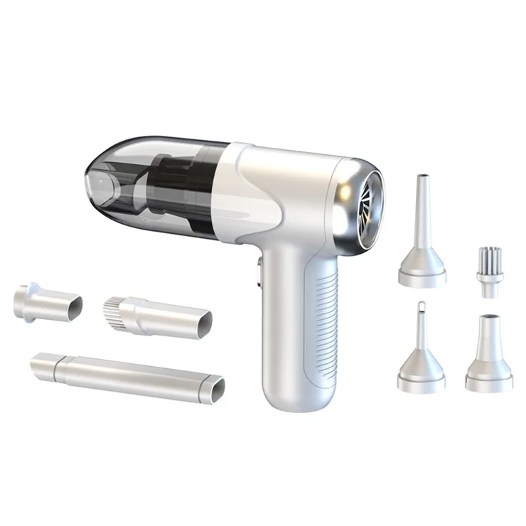 V17S 11KPA High Power Car Vacuum Cleaner Brushless Motor Wireless Handheld Suction Blower - White