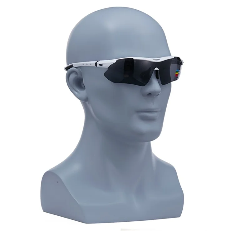 ROCKBROS Polarized Sports Sunglasses UV Protection Outdoor Sports Cycling Glasses - White