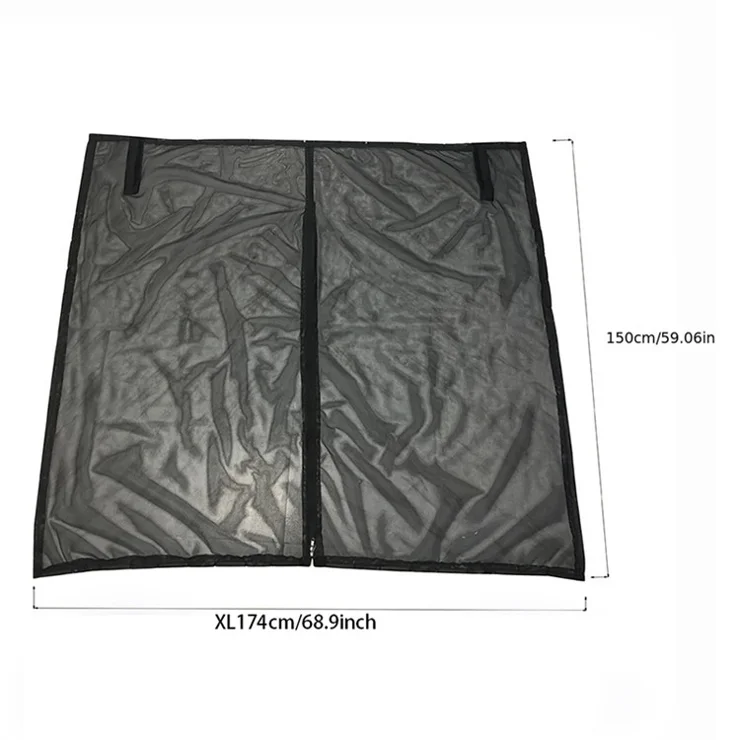 Size XL Car Tailgate Nylon Mesh Bug Screen SUV MPV VAN Magnetic Mosquito Net, 174 x 150cm