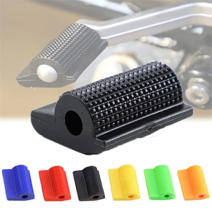 Universal Motorcycle Shift Gear Lever Pedal Rubber Cover Anti-skid Shoe Protector Foot Peg Toe Gel Motorcycle Accessories - Blue