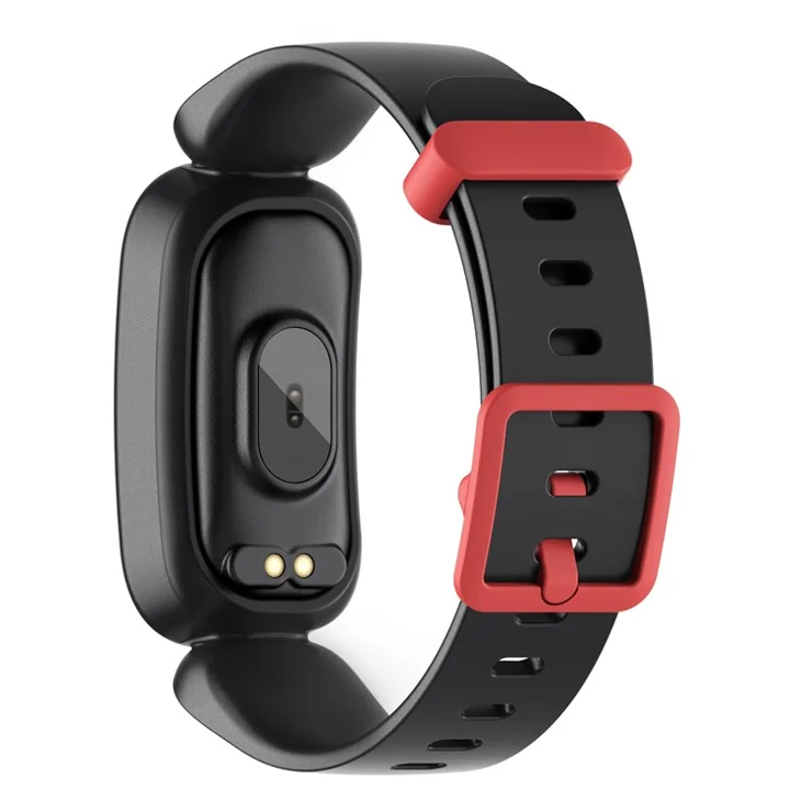 S90 0.96" Single Point Touch Smart Watch IP67 Waterproof Kids Bracelet with Heart Rate Sleep Monitoring - Black