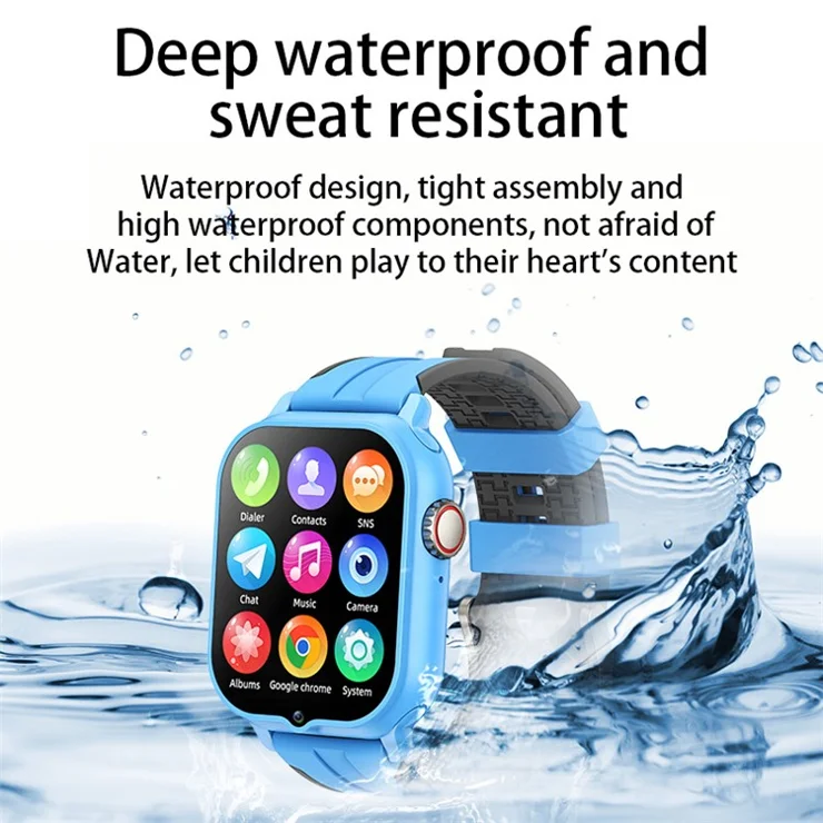 T9 1.89-Inch Screen Kids Watch SOS 4G SIM Card 1+16G Smart Watch - Pink