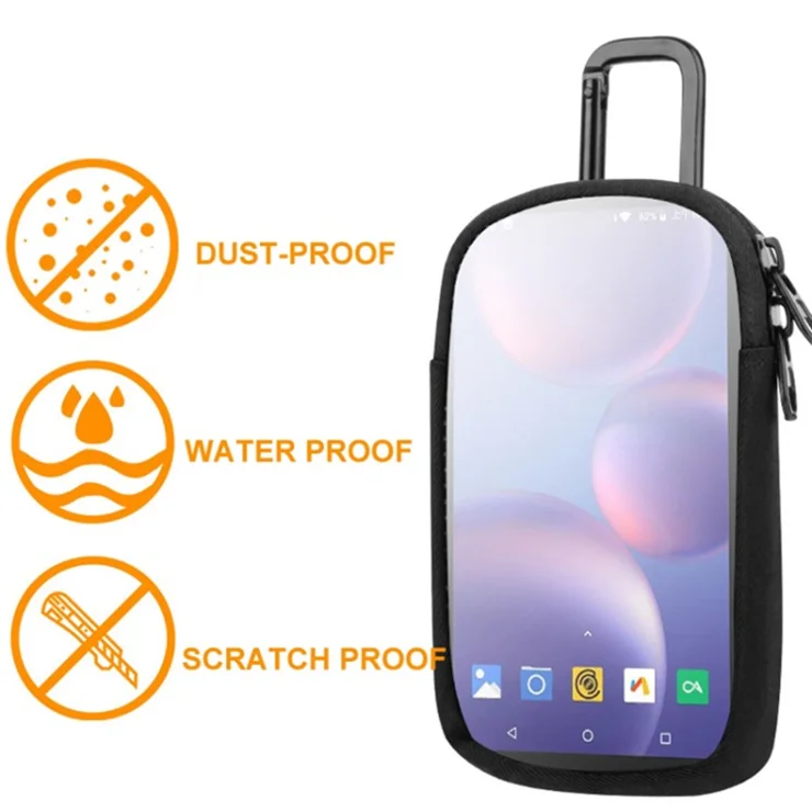 Clear Window Universal Protective Case for MP3 / MP4 Player Storage Bag - Pink