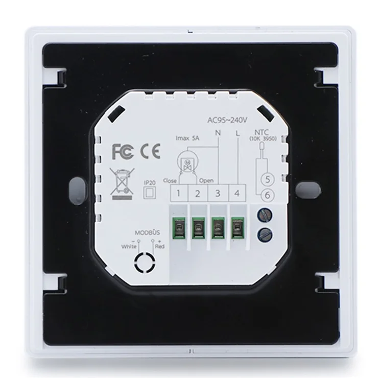BHT-009GALW Tuya APP Control WiFi Smart Heating Thermostat LCD Display Weekly Programmable Digital Temperature Controller - White