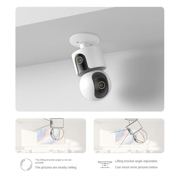 XIAOMI C500 Dual Lens Smart Camera 2K Resolution AI Detection - Main Image