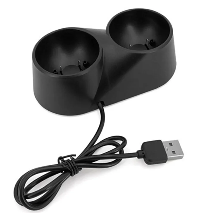 KJH-PSVR-005 Dual-Port Charging Dock Station Gamepad Controller Charger Gaming Accessories for Snoy PlayStation4 VR / Move