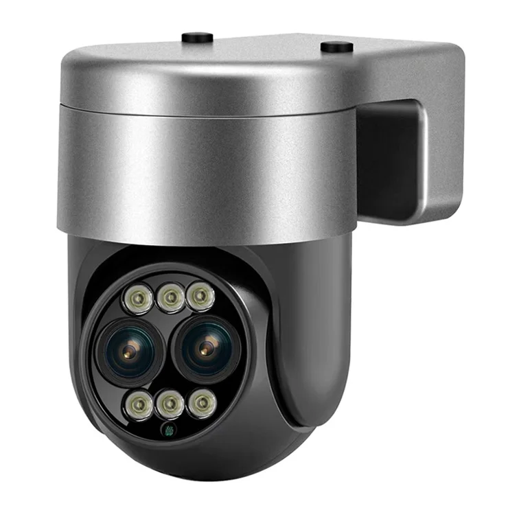 ESCAM G03 H.265 Dual Lens 4MP+4MP Zoom 8X Camera Dual Light Night Vision Wireless WiFi Two-Way Voice Camera - AU Plug