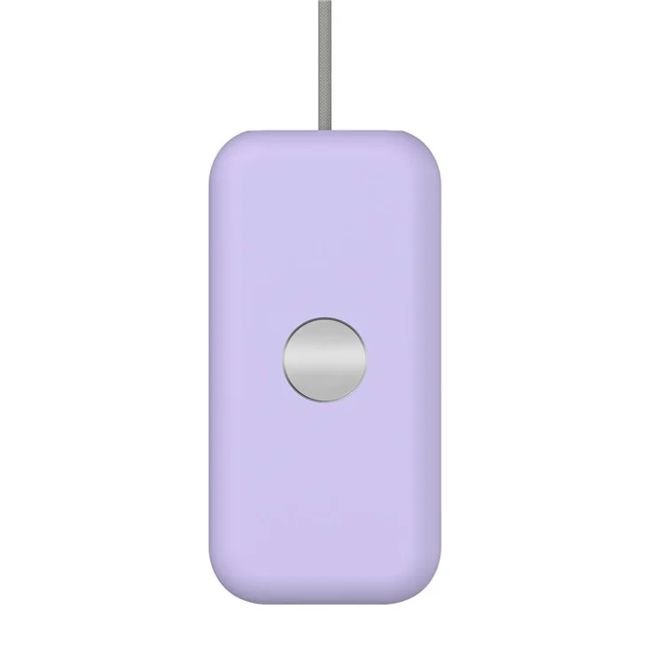 For Apple Vision Pro Battery Case Power Bank Protector Charger Silicone Cover - Purple