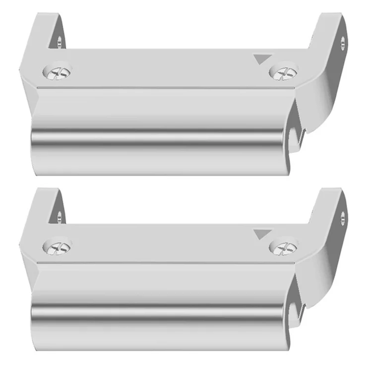 1 Pair Watch Strap Connector for Garmin Fenix 8 51mm / Fenix 7X / Fenix 7X Pro 26mm to 22mm Metal Adapter - Silver