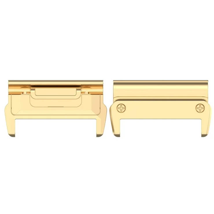 1 Pair 22mm Watchband Connector for Garmin Fenix 8 47mm / Fenix E 47mm / Fenix 7 Watch Band Metal Adapter - Gold