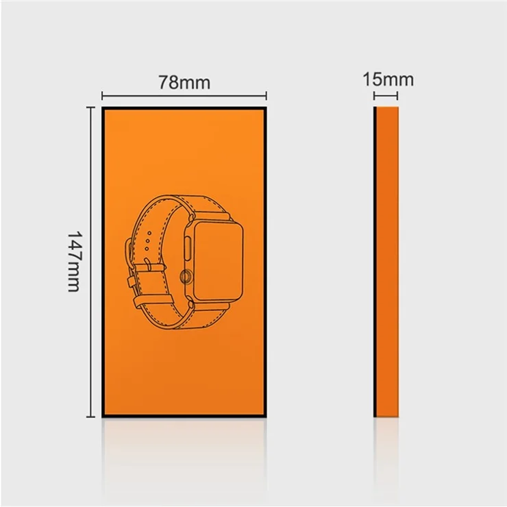 10Pcs / Set for Apple Watch Band Packaging Universal Genuine Leather Watch Strap Paper Pack Box - Orange
