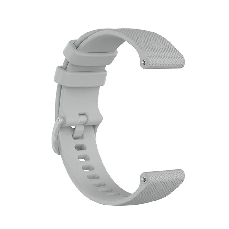 22mm Silicone Watch Band Replacement Strap for Huawei Watch 4 Pro / Watch 2 Pro / Watch GT Runner / GT 3 46mm / Watch GT 3 SE / Honor Watch GS 3i - Grey