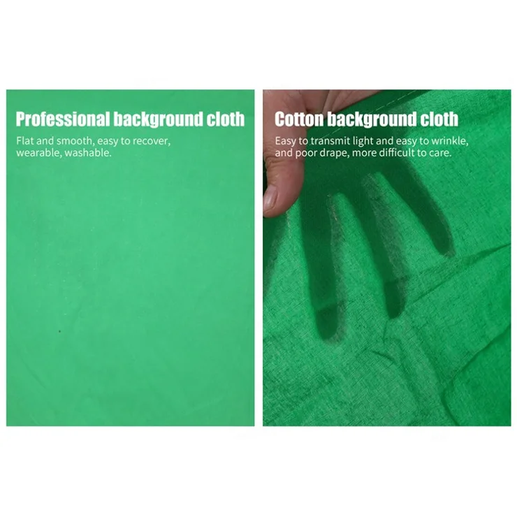 2*1.5m Photo Video Studio Photography Foldable Backdrop for Green Screen or Chroma Key Photos - White