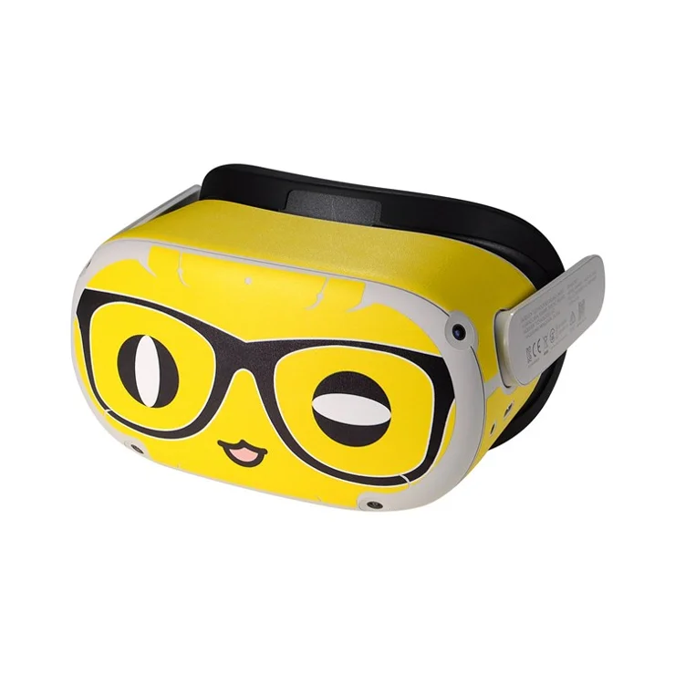 QISYKER For Oculus Quest 2 VR Glasses Cartoon PVC Protective Decals Decoration Sticker - Q2A003