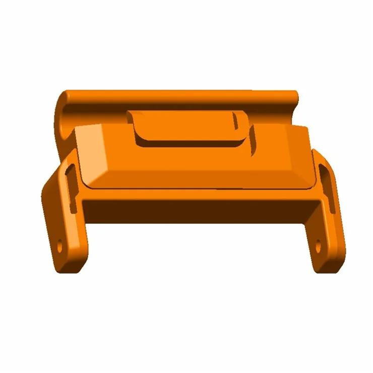 1 Pair Colored Connector for Garmin Smart Watch 26mm Watch Strap PC Adapter - Orange