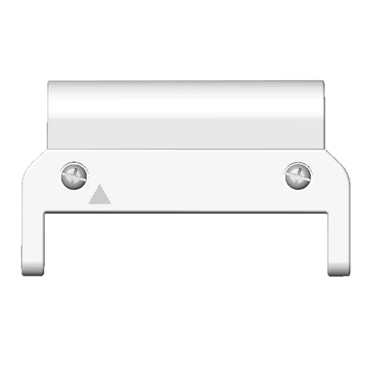 1 Pair For Garmin Fenix 7 22mm PC Watch Strap Connection Adapter Connector - White