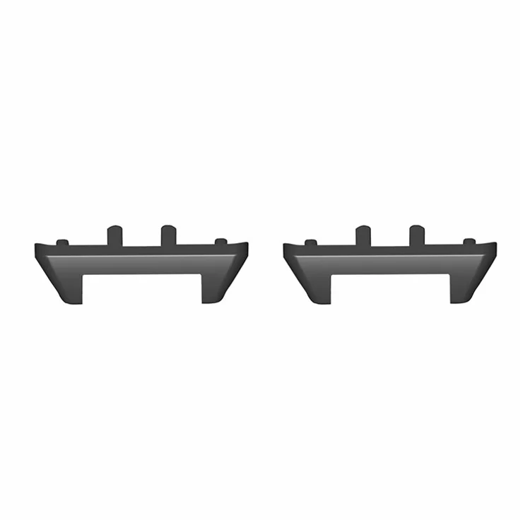 1 Pair For Samsung Galaxy Fit3 Watch Strap Metal Connector 12mm Wrist Band Adapter - Black
