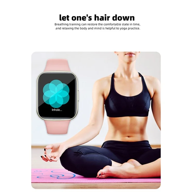 Y83 Smart Watch Bluetooth-compatible Call Heart Rate Blood Oxygen Monitor Fitness Tracker - Beige