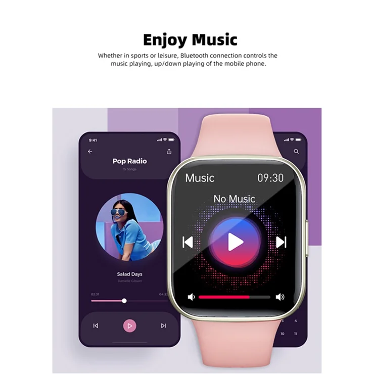 Fitness Tracker Watch With Music And Bluetooth Y83 Smart Watch